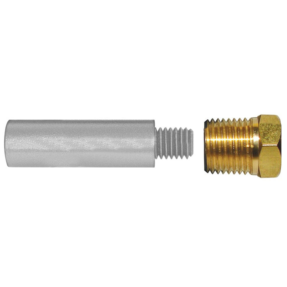 Tecnoseal E2 Pencil Zinc w/Brass Cap - Deckhand Marine Supply