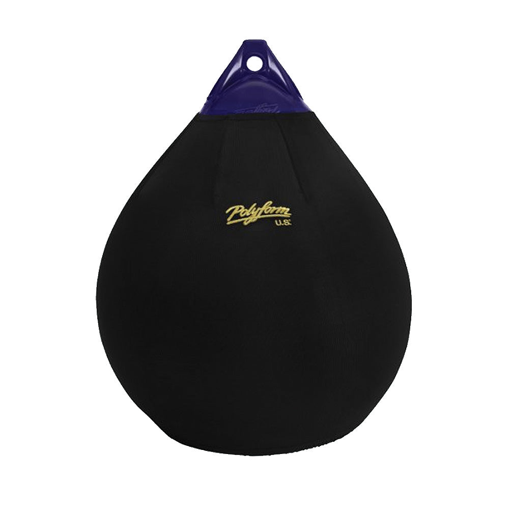 Polyform Fender Cover f/A-3 Fender - Black - Deckhand Marine Supply