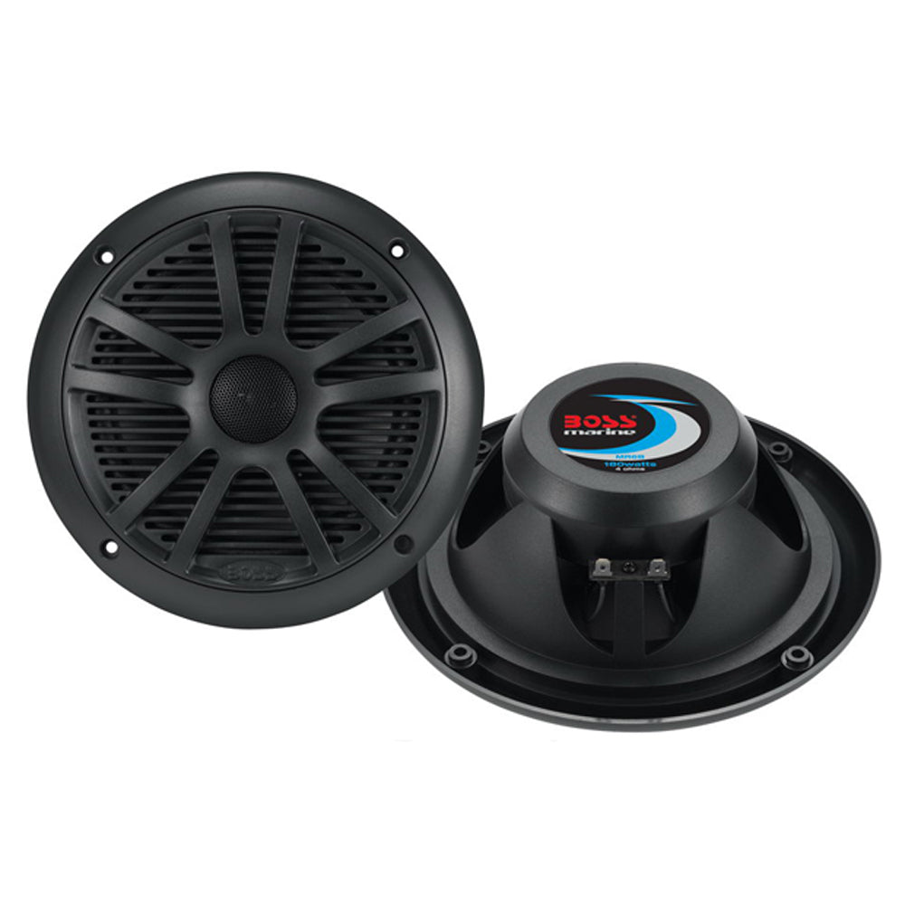 Boss Audio 6.5" MR6B Speaker - Black - 180W - Deckhand Marine Supply