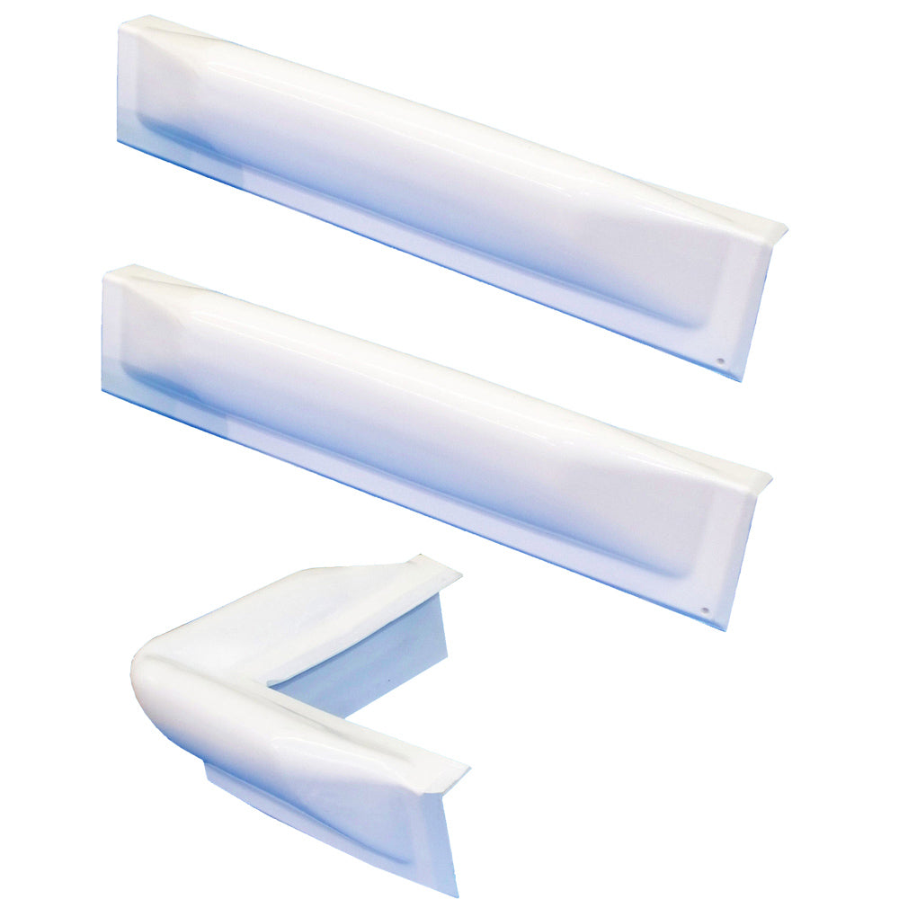 Dock Edge 3 Piece Dock Bumper Kit - 1 Corner Piece, 2 18" Straight Pieces - Deckhand Marine Supply