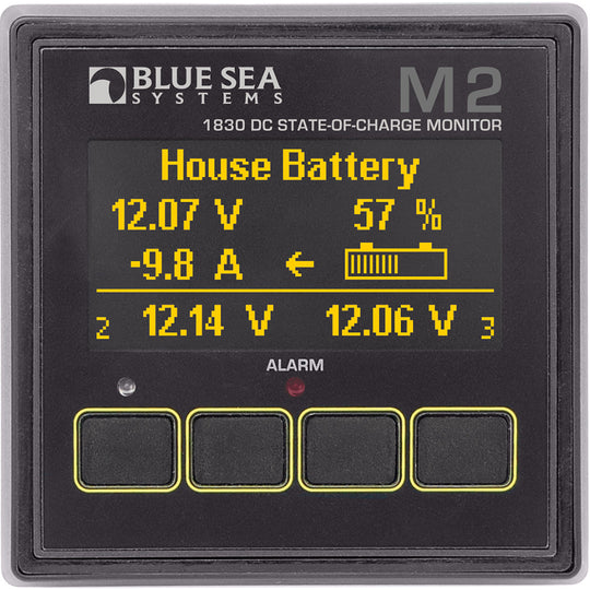 Blue Sea 1830 M2 DC SoC State of Charge Monitor - Deckhand Marine Supply