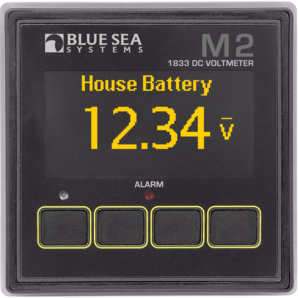 Blue Sea 1833 M2 DC Voltmeter - Deckhand Marine Supply