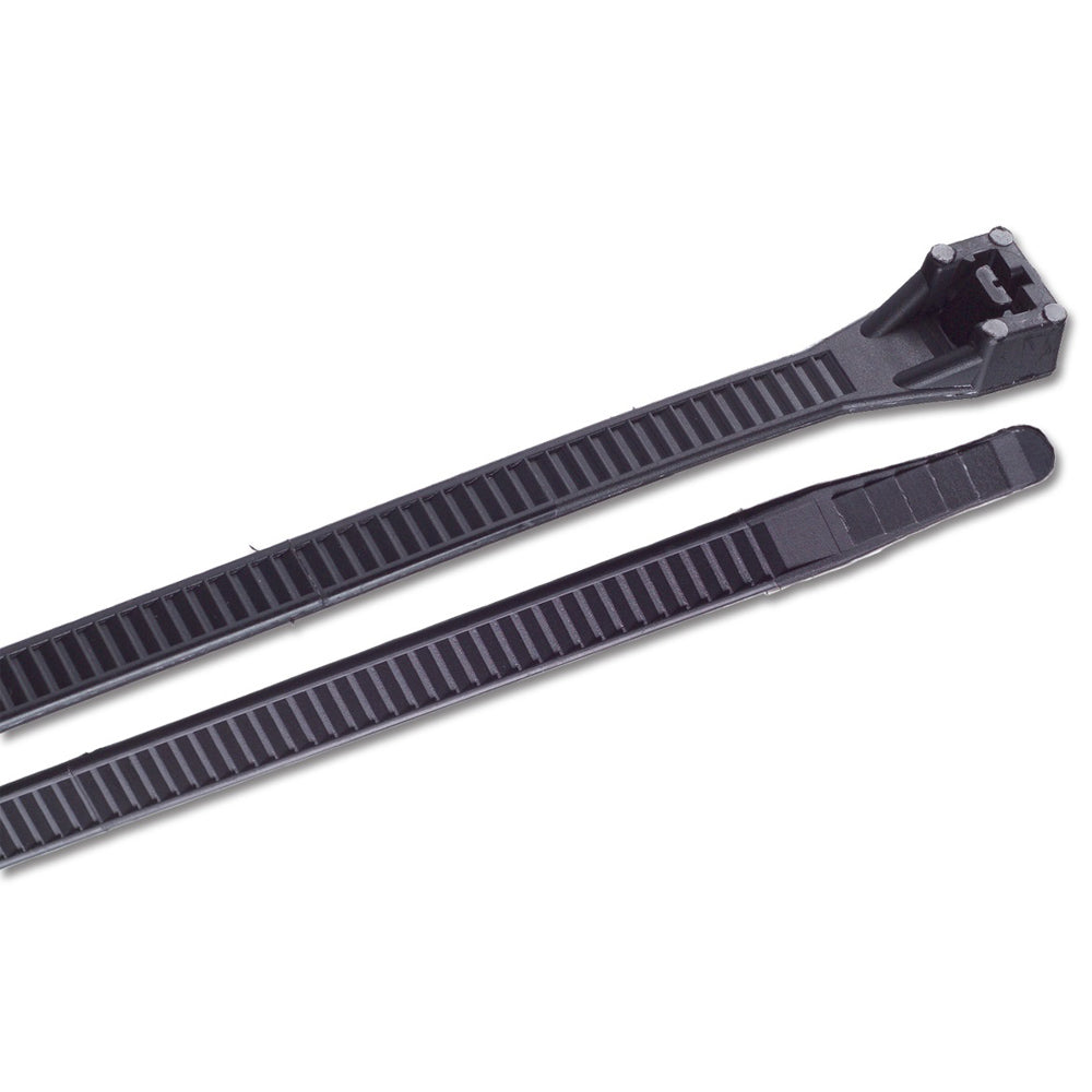 Ancor 15" UV Black Heavy Duty Cable Zip Ties - 25 Pack - Deckhand Marine Supply