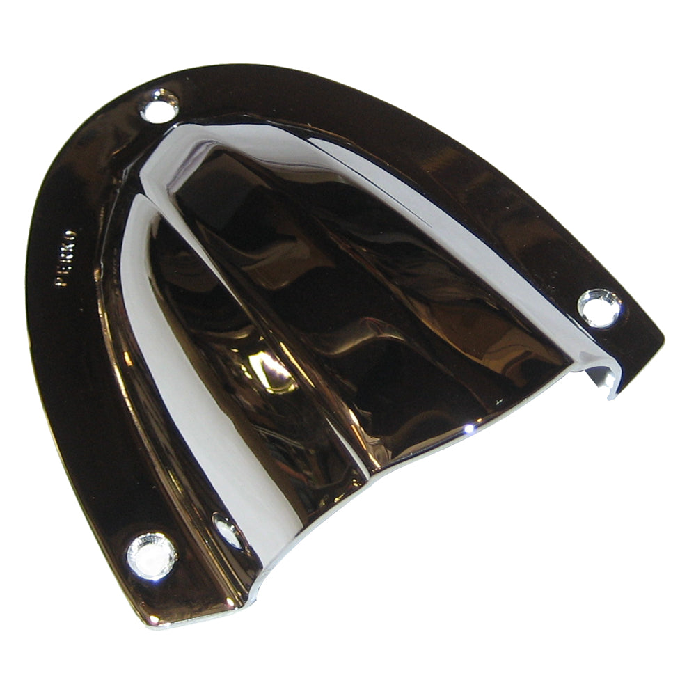 Perko Clam Shell Ventilator - Chrome Plated Brass - 4" x 3-3/4" - Deckhand Marine Supply