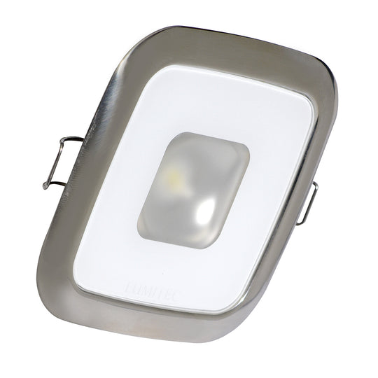 Lumitec Square Mirage Down Light - Spectrum RGBW Dimming - Polished Bezel