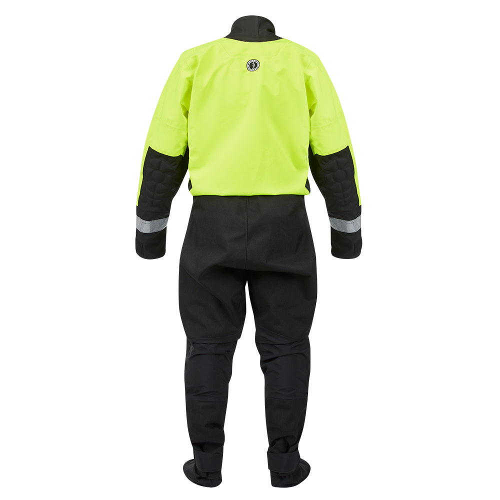 Mustang MSD576 Water Rescue Dry Suit - Fluorescent Yellow Green-Black - XL