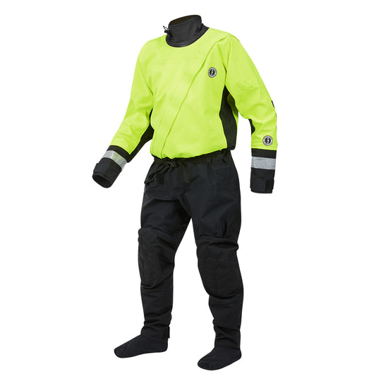 Mustang MSD576 Water Rescue Dry Suit - Fluorescent Yellow Green-Black - XL