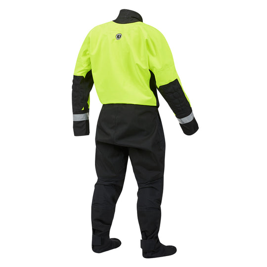 Mustang MSD576 Water Rescue Dry Suit - Fluorescent Yellow Green-Black - XL